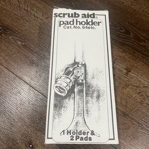 NWOT heavy duty Scrub Aid Pad Holder with Pads